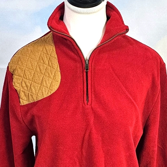 BROWNING | FOR HER FLEECE QUARTER ZIP PULLOVER W\ MICRO SUEDE SHOTGUN PA… - Picture 4 of 13